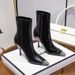 2024 Autumn Winter New Women's High Patent Leather Short Thin Heel Metal Square Toe Over-the-Knee Sexy Slim Boots_vogvips.com