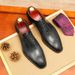 Leather For Formal Wear, Business Leather, Summer Breathable Wedding Groom's Shoes, High-end Square Toe British Oxford_vogvips.com