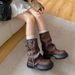 Martin Autumn And Winter New Melad Western Cowboy Boots, Height-Increasing Petite Women, Riding Boots For Women_vogvips.com