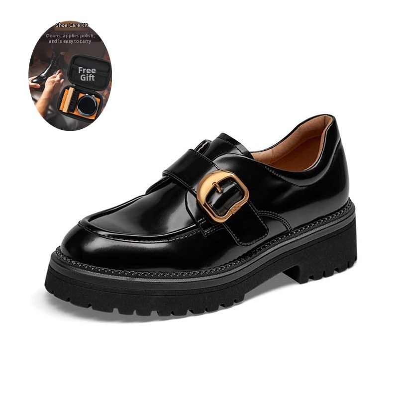 High-End Loafers Women's Shoes Thick Sole Height Increasing With Durable Materia_vogvips.com