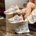 The Same Style Super Hot Forrest Gump Shoes Milk Tea Forrest Gump Shoes For Women Breathable Thick Sole Soft Sole Ladies Shoes Forrest Gump Shoes_vogvips.com