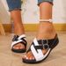 New Women's Minimalist Hot Selling Sandals, Fashionable Thick Soled Slippers, Hollow Casual Beach Sandals 36-43_vogvips.com