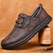 Leather Lace-up Non-slip Wear-resistant Soft Sole Casual Men's Dad Shoes Large Size 4748_vogvips.com