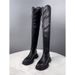 2025 Spring And Autumn Genuine Leather Over-the-Knee For Women Slimming Elastic High Tube Riding Long Slim Boots_vogvips.com