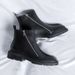 European Warm Series 2025 Autumn New Men's Workwear Mid-Heel Square Flat Toe Mid-Cut Low-Cut Side Zipper Martin Boots 4512-R_vogvips.com