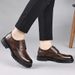 Euro Step Genuine New Formal Brogue Leather High-end Business British Thick-soled Men's Shoes Top Layer Cowhide_vogvips.com