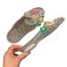 Korean Jelly Shoes For Women, Korean Style Fashionable Outdoor Closed-Toe Flat Shoes, Transparent Shoes With Flower Accessories, Beach Shoes_vogvips.com