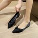 Pointed Flat-soled Single Shoes Women's One-pedal Ladyshoes Xiaoxiangfeng Doudou Shoes Large-size Women's Shoes_vogvips.com