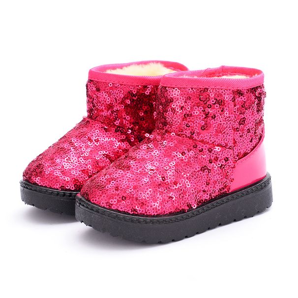 Kids Winter Boots With Glitter – Warm & Stylish Snow Boots For Girls – Lightweight & Comfortable – Sizes 21-38_vogvips.com