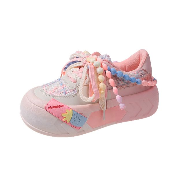 A New Style Of Thick-soled Sneakers For Girls And Students, A Versatile Set Of White Sneakers And Sporty Casual Large-headed Shoes_vogvips.com