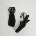 Korean Niche Design Sandals 2026 Summer New Vintage Woven Hollow Square Toe Chunky Heel Women's High Heels_vogvips.com