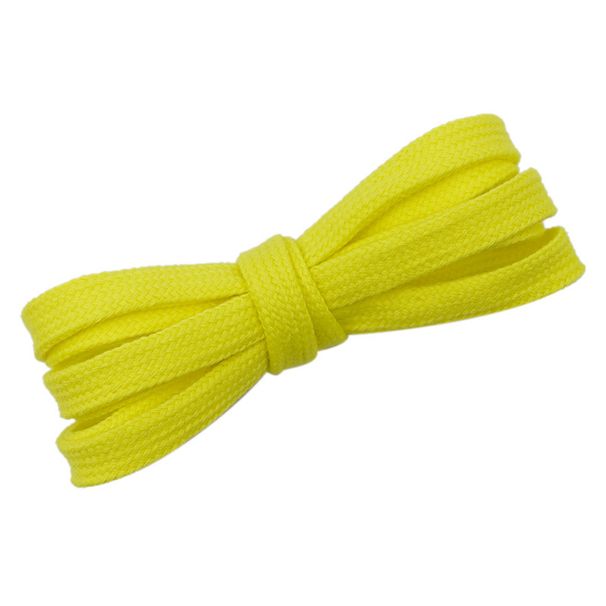 Terylene Cotton Solid Color Wide 8mm Flat Shoelaces Bright Color Canvas Shoe Shoe LACES_vogvips.com
