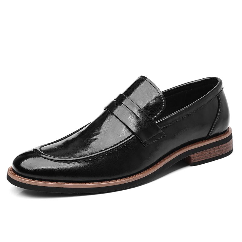 Large Size European Style Oxford Men's Pointed Toe Suit Dress Cross-Border Business Shoes_vogvips.com