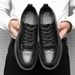 Spring And Summer Leather Low-top Casual Versatile Men's Black Work Waterproof Korean Style Business Shoes Men_vogvips.com