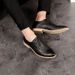 Euro Step Spring Brogue Korean Version British Style Trendy Breathable Business Men's Wedding Hairstylist Formal Leather Shoes_vogvips.com