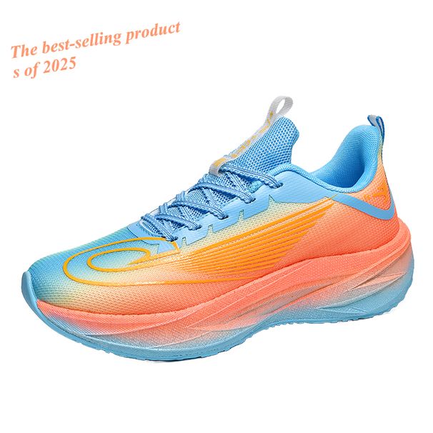 Summer Men's Running Shoes New Professional Carbon Plate Sports Training Shoes Outdoor Non-slip Shock-absorbing Tennis Shoes2025_vogvips.com