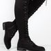 2020 Autumn Winter New Plus Size Lace-up Over-the-Knee Flat Boots Women's Shoes_vogvips.com