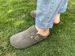 Summer Vintage Matte Brogan Bootie With Head Cover, Softwood Sole, Laid-back Mule Shoes, Versatile For Outerwear, Flat-bottom Slip-on Shoes_vogvips.com