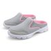 New Oversized Casual Shoes, Half Supported Single Shoes For Women's Flat Bottoms, One Foot Mesh Breathable Sandals, No Bae_vogvips.com