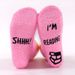 Thick coral velvet mid-tube socks Cake Socks Do not Disturb series of non-slip floor socks_vogvips.com