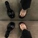 Transparent Beautiful High Heels Slippers Women's Summer Wear Crystal Thick Heel Sandals French Semi-drag Temperament Socialite Sandals_vogvips.com