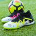 New football shoes camouflage high top broken nails professional training shoes long nails children explosive football shoes_vogvips.com