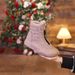 Women's Snow New Year Cotton Shoes Winter Fleece Lined Thickened Martin Thick Sole Waterproof Northeast Short Boots_vogvips.com