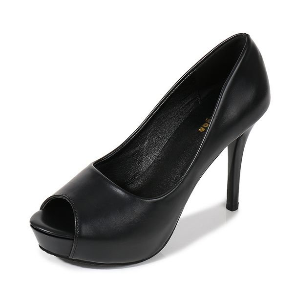 Fish Mouth Fashion Catwalk Sexywaterproof Platform High Heels Slimming Lookcasual Business Fashion Women's Shoes_vogvips.com