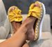 Large Size Shoes, Straight Line Sandals, Outerwear, Summer Slope Heel Bow Slippers, Women's Beach Sandals_vogvips.com
