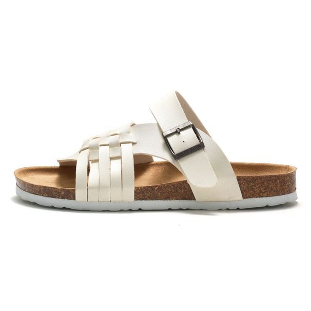 Ruizu 2025 New Spring/Summer Men's Cork Slippers Student Sandals Beach Trendy Loose Shoes_vogvips.com