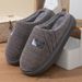 Men's Autumn Winter Cotton Use, Thick Soled, Anti Slip, Warm And Comfortable. New Material EVA With Plush Fur Slippers_vogvips.com