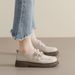 Platform Loafers Women's Word With Retro Maillard Soft-soled Small Leather Shoes British Style_vogvips.com