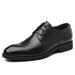 Euro Step Leather 2025 Spring New Brogue Business Trendy Men's British Style Pointed Toe Office Formal Shoes_vogvips.com