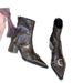 2025 Autumn New Pointed Thin Boots Temperament Fashion Boots Women's Black Martin Boots French Women's Boots Thick Heel Buckle_vogvips.com
