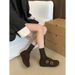 British Style Retro Carved And Velvet Le Fu Shoes For Women 2025 New Autumn And Winter Block Suede Carved Small Leather Shoes_vogvips.com