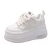 2024 Autumn New Versatile Casual Sneakers Lightweight Sports High-End Small Size Thick-Soled Height-Increasing White_vogvips.com