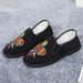 Men Chinese Ethnic Embroidered Slip On Canvas Loafers Breathable Non-Slip Casual Cloth Shoes_vogvips.com