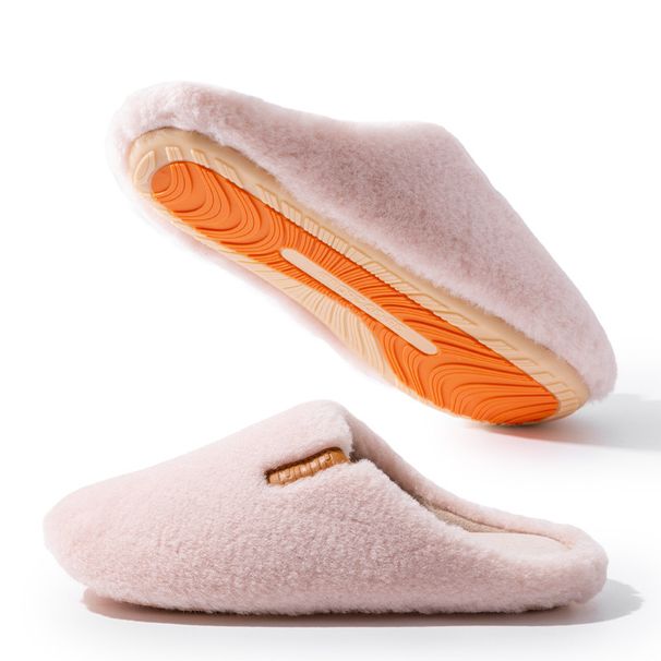 Autumn And Winter Thickened Warm Cotton Shoes Non-slip For Male And Female Couples Plush Silent Floor Slippers Warm Cotton Slippers_vogvips.com
