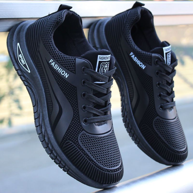 (Single-sided Optional) Spring And Autumn Leather Sneakers For Men, Casual Student Running Trendy Men's Shoes,_vogvips.com