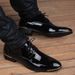 Pointed Leather Korean Version Versatile Business Shiny Face British Breathable Casual Plus Size Wedding With A Height_vogvips.com