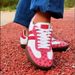 Sweet Pink Heart Print Low Top Trainers Classic Gum Sole Daily Street Footwear_vogvips.com