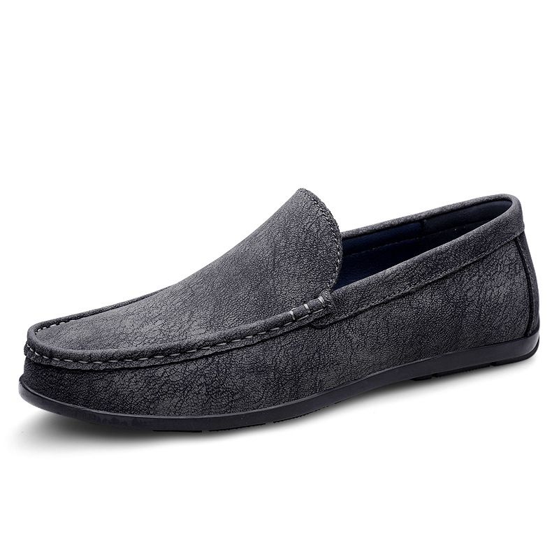 Men's Shoes Sports Casual Doudou Leather Shoes Men's Lazy_vogvips.com