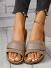 Women's Fashion Slippers Waterproof Non-Slip Thick Sole Wear-Resistant Soft Sole Comfortable Home Outdoor Daily Slip-On Slippers_vogvips.com