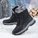 Winter High Top Round Toe Women's Casual Shoes, Anti Slip Women's Snow Boots_vogvips.com