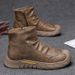 European Warm Series Labor Protection Men's Winter Fleece-Lined Warm Cotton Construction Site Work Side Zipper Leather Shoes Casual Martin_vogvips.com