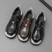 British Big Head Derby Shoes Men's Breathable Thick Soled Tall Casual Leather Shoes Suit Cowboy Business Formal Wedding Shoes_vogvips.com