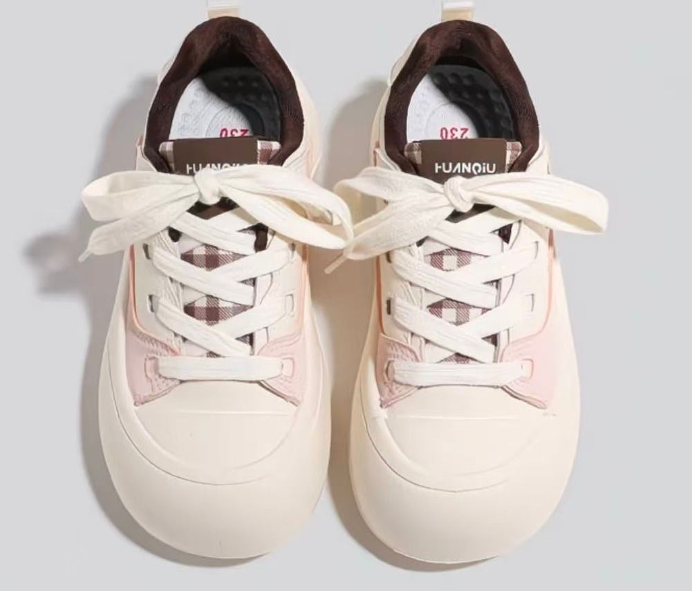 Ladies Casual Platform Sneakers Fashion Height Increasing Shoes For Streetwear_vogvips.com