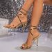 Women's Roman Sandals – Pointed Toe Strappy Heels With Ankle Wrap (Boho Chic Shoes)_vogvips.com