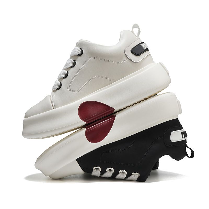 Invisible Heightening Men's Shoes Platform Big Head Bread Shoes Youth Casual Board Shoes Niche Japanese_vogvips.com