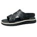 Summer New Outdoor Casual Soft Sole Lightweight Non-Slip Genuine Leather Sandals Men's Dual-Use Driving Slippers_vogvips.com